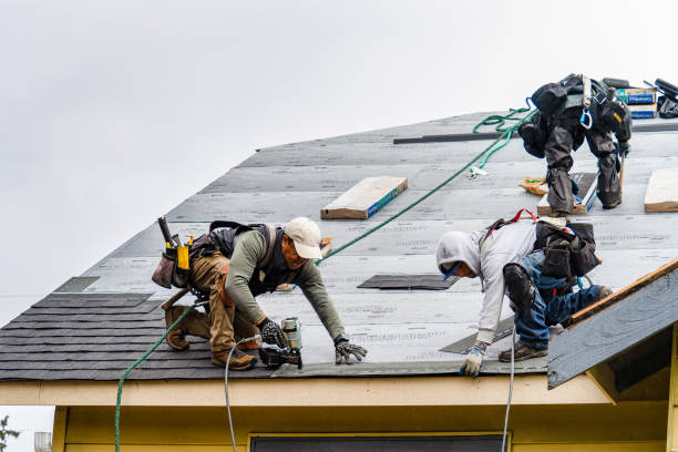 Professional Roof Installation technician working in Janesville, WI